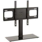 TTAP TT64F 550 mm TV Stand with Bracket - Black Glass Upto 60"