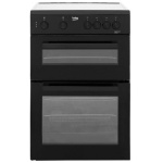 Beko KTC611K Twin Cavity Cooker with Ceramic Hob