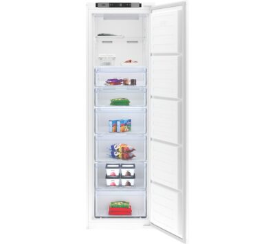 BEKO BFFD4577 Integrated Tall Frost Free Freezer - White, Sliding Hinge - 2 Year Warranty