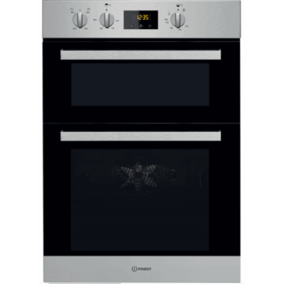 Indesit IDD6340IX Aria Electric Built In Double Oven - S/Steel