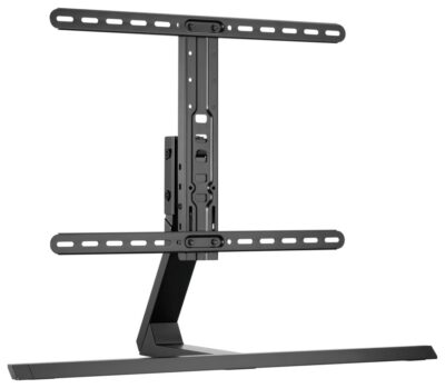 TTAP PED64S2 PREMIUM ALUMINIUM REPLACEMENT TABLE TOP STAND, BLACK, HEIGHT ADJUSTABLE, CABLE MANAGEME