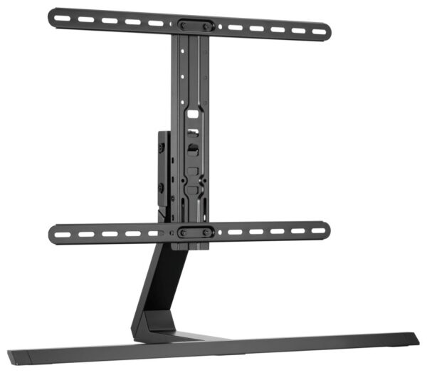 TTAP PED64S2 PREMIUM ALUMINIUM REPLACEMENT TABLE TOP STAND, BLACK, HEIGHT ADJUSTABLE, CABLE MANAGEME