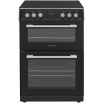 Montpellier MDOC60FK 60cm Double Ceramic Cooker - Black