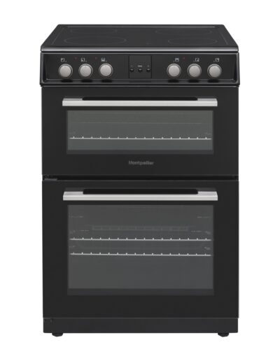 Montpellier MDOC60FK 60cm Double Ceramic Cooker - Black