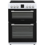 Montpellier MDOC60FW 60cm Double Ceramic Cooker - White