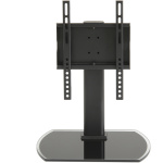 TTAP TT22S 370 mm TV Stand with Bracket - Black Glass - Up To 43"