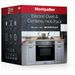 MONTPELLIER MCERPACK SINGLE FAN OVEN AND TOUCH CONTROL CERAMIC HOB PACK