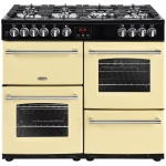 Belling Farmhouse FH100DFTCR 110Cm Dual Fuel Range Cooker - Cream