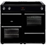 Belling Farmhouse FH100EIBLK 100cm Induction Range Cooker - Black - 444444142
