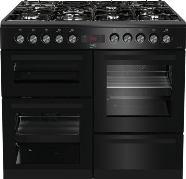 Beko KDVF100K 100cm Dual Fuel Range Cooker - Black