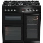 Beko KDVF90K 90cm Dual Fuel Range Cooker - Black