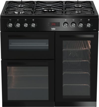 Beko KDVF90K 90cm Dual Fuel Range Cooker - Black