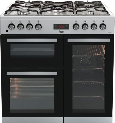 Beko KDVF90X 90cm Dual Fuel Range Cooker – Stainless Steel