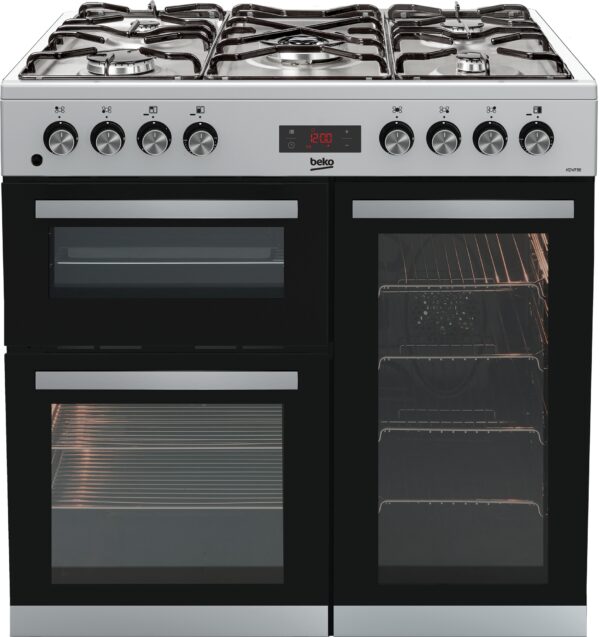 Beko KDVF90X 90cm Dual Fuel Range Cooker – Stainless Steel