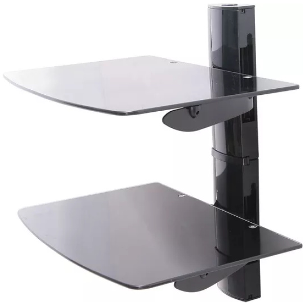 TTAP TTD-2-SHELF Twin Glass Wall Shelf