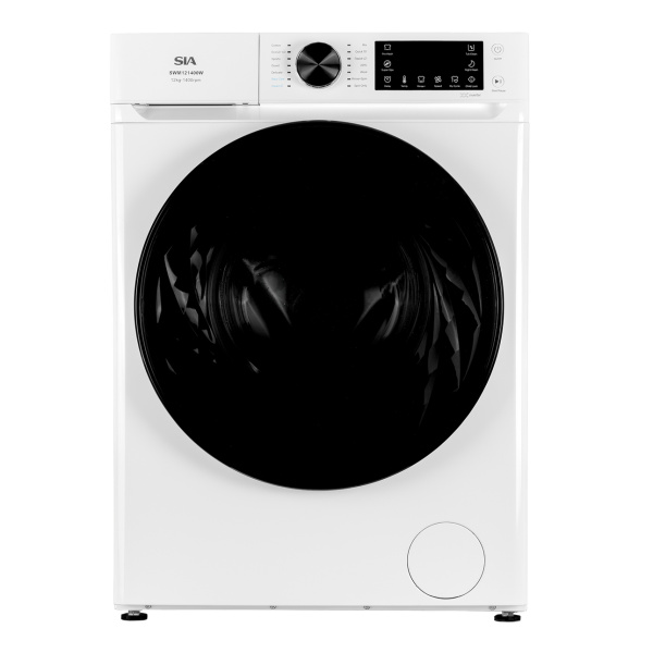 SIA SWM121400W 12kg 1400RPM Freestanding Washing Machine, 14 Programs - White (2 Year Warranty*)