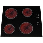 SIA CERH60BL 60Cm 4 Zone Touch Control Electric Ceramic Hob - Black (*2 Year Warranty)