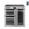 Belling CC90EiSTA 90cm Cookcentre Induction Rangecoooker - Stainless Steel (3 Year Warranty)