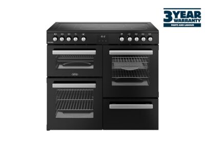 Belling CC100EBLK 100cm Cookcentre Electric Rangecooker - Black (3 Year Warranty)