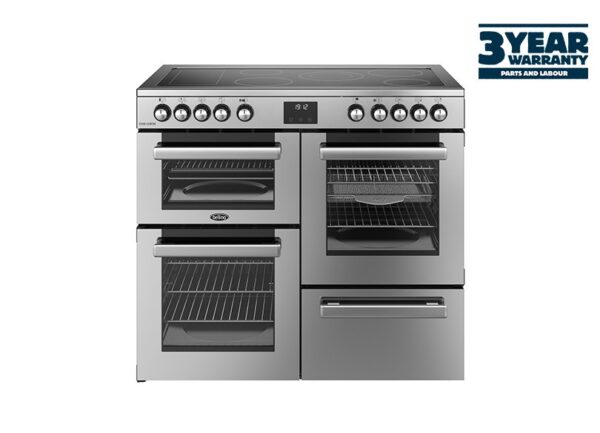 Belling CC100ESTA 100cm Cookcentre Electric Rangecooker - Stainless Steel (3 Year Warranty)