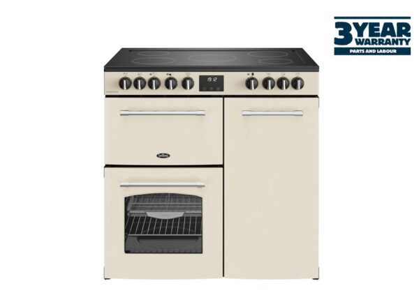 Belling FH90ECRM 90cm Farmhouse Electric Rangecooker - Cream (3 Year Warranty)