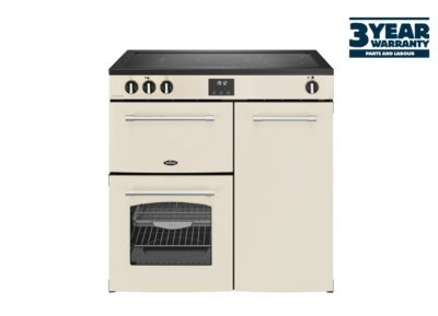 Belling FH90EiCRM 90cm Farmhouse Induction Rangecooker - Cream (3 Year Warranty)