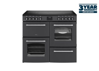 Belling FH100EANT 100cm Farmhouse Electric Rangecooker - Antheracite (3 Year Warranty)