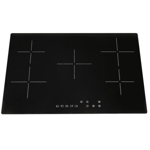 SIA CERH75BL 75cm Black 5 Zone Frameless Touch Control Electric Ceramic Hob (*2 Year Warranty)