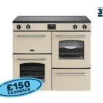 Belling FH100EiCRM Farmhouse 100cm Induction Rangecooker - Cream (3 Year Warranty)