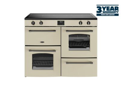 Belling FF110EiCRM Farmhouse 110cm Electric Rangercooker - Cream (3 Year Warranty)