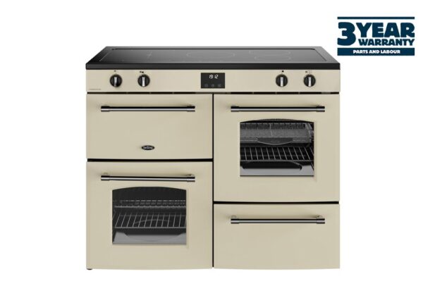 Belling FF110EiCRM Farmhouse 110cm Electric Rangercooker - Cream (3 Year Warranty)