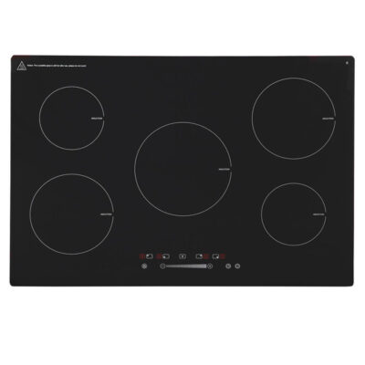 SIA INDH75BL 75cm Black Touch Control 5 Zone Induction Hob With Child lock - (*2 Year Warranty)